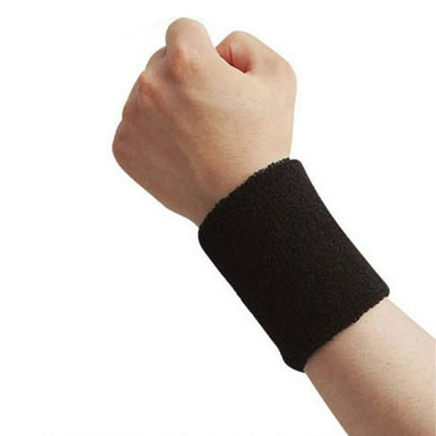 Details about   2Pcs Wrist Bands Sweat Brace Cotton Wristband Sport Wrap Basketball Tennis Yoga 